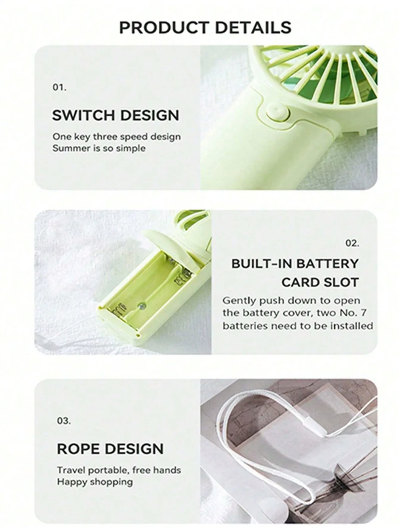 New Handheld Mini Air Conditioner