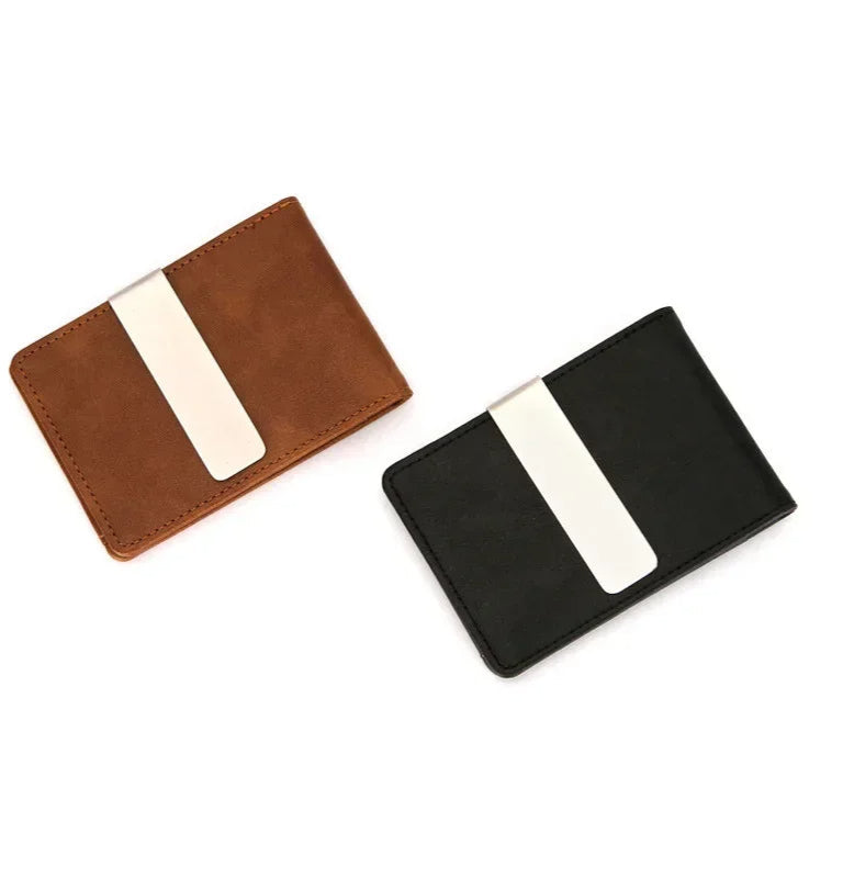 Fashion Men's Leather Money Clips Wallets