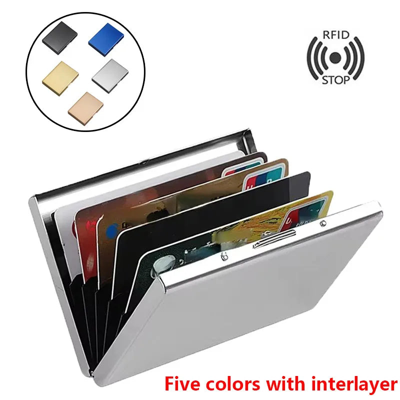 Aluminum Metal Credit Card Holder Wallets