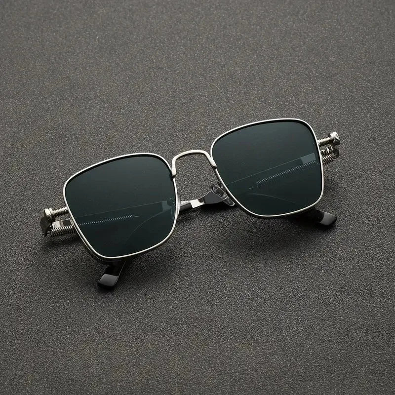 Vintage Steampunk Square Sunglasses