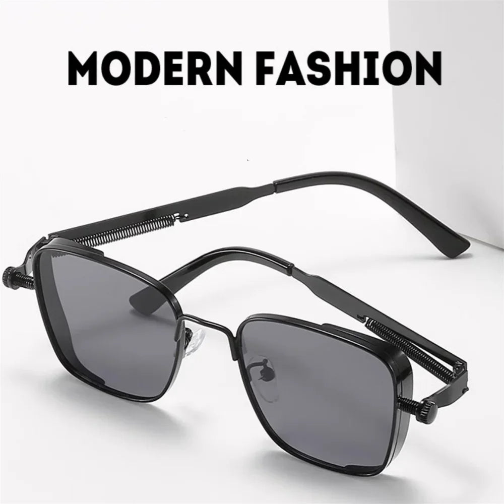 Vintage Steampunk Square Sunglasses