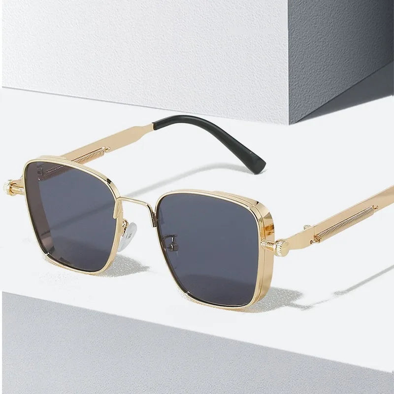 Vintage Steampunk Square Sunglasses