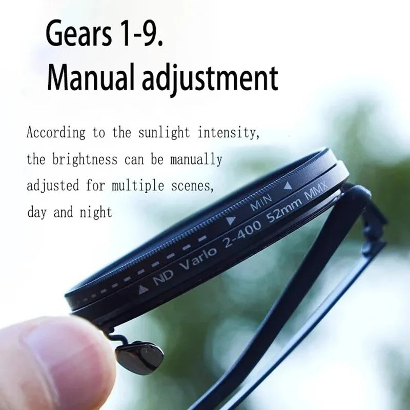ND9 adjustable dimming sunglasses